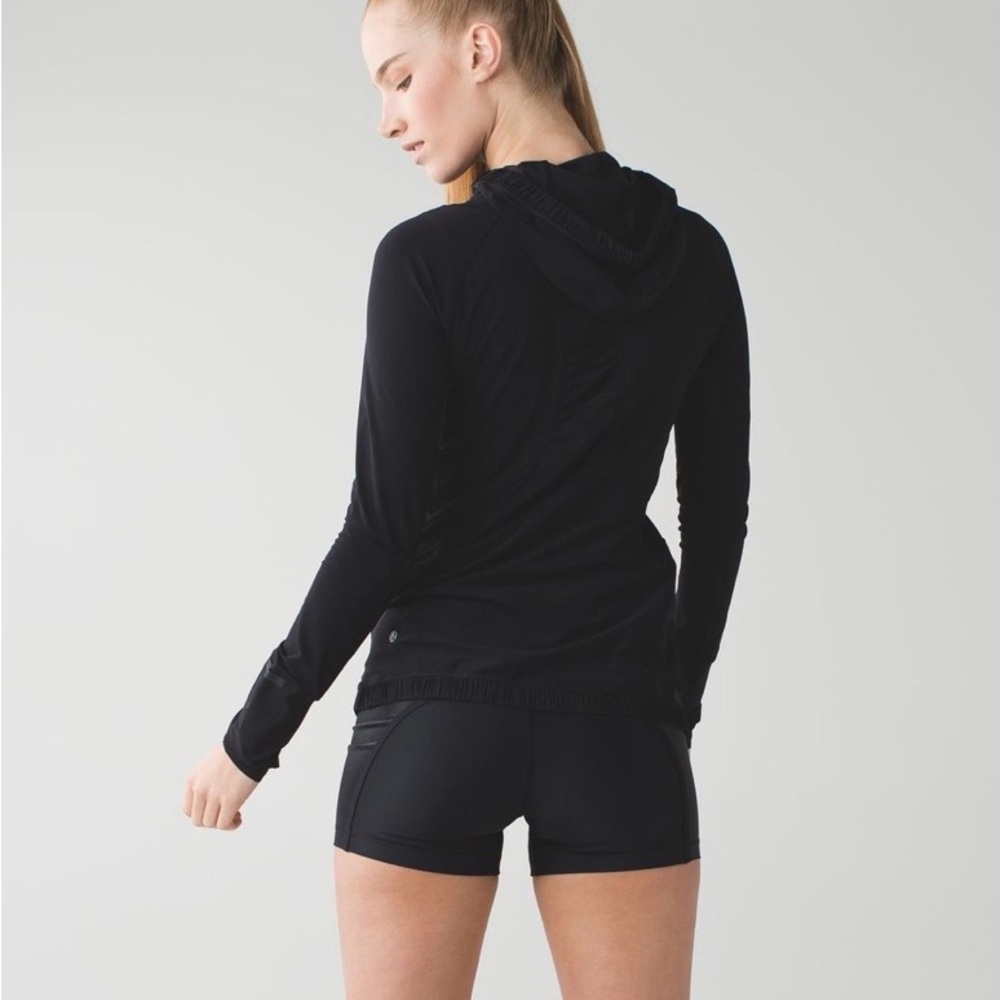 Lululemon Water Bound Black Hoodie Size: 8 RARE - Picture 12 of 15